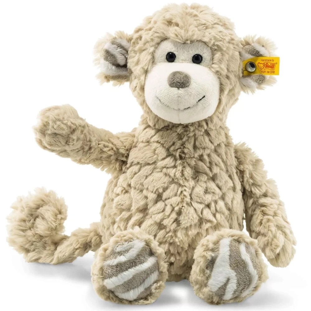 STEIFF KNOPF IM OHR Bingo 12” Plush Animal Stuffed Toy Beige‎ Handmade